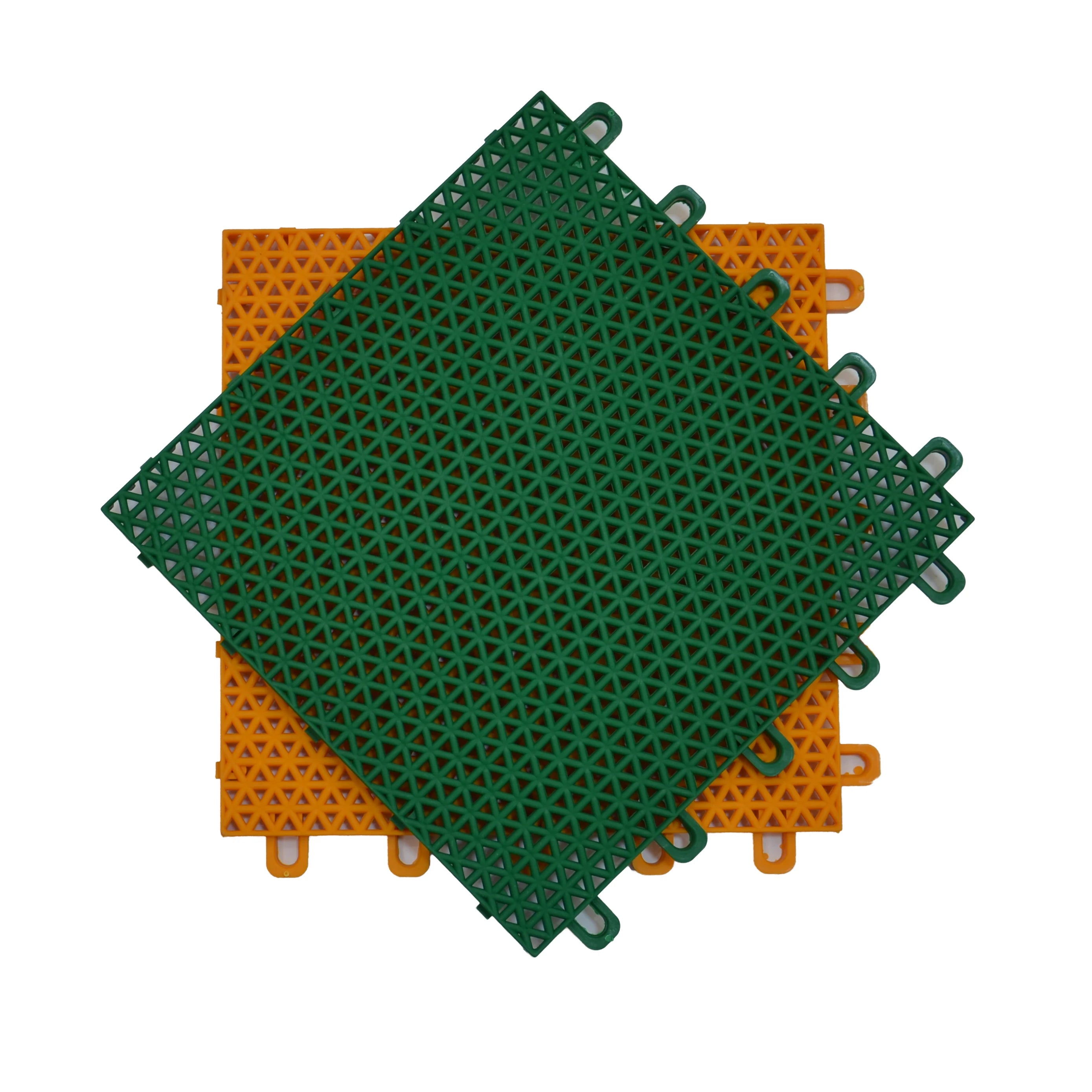 Modular Interlocking Sports Flooring System Backyard Basketball Court Gym Badminton Floor Mat Made Rubber PP Surfaces Material