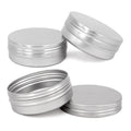 60ml Screw Aluminum Tin with Lid Empty Lip Balm Aluminum Metal Jar Container Tin Can Metal Curling Aluminum Cans Cosmetic