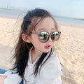 Cute Cartoon Children's Sunglasses Fashion PC Frame Sun Glasses with Blue and Purple Shades Sun Protection Eyewear for Kids