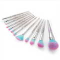 Super Soft 12 Pieces Makeup Brushes Best Sell Professional Bling Bling Makeup Brush Set
