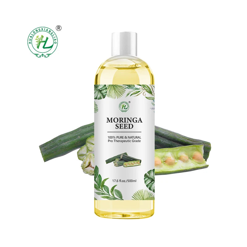 Moringa Seed Oil for SKin Hair Face Product - 100% Pure Natural Cold Pressed Carrier Oil Cosmetic Grade | OEM 500mL