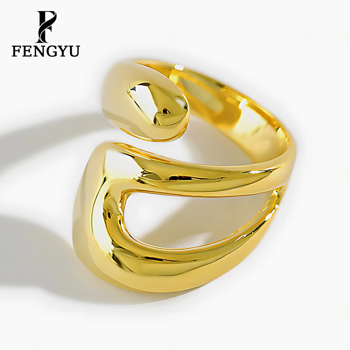 Fine Irregular Geometric Ring for Womens 925 Sterling Silver Designer Adjustable Rings Custom Fashion Jewelry Wholesale