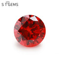 Ready to Ship 1000 Pcs Wholesale 1-5mm Round Machine Cut Synthetic CZ Stones Cubic Zirconia Orange Gemstone for Sale