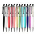 JR JR-018 Hot Sale Sports Metal Promotion Gift Crystal Ball Pen Custom Logo Eco-Friendly Ink 2-in-1 Styli for Promotional Use