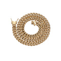 SC003 Wholesale 8mm Gold Plated Stainless Steel Cuban Link Chain Necklace Hip Hop Jewelry Unisex Engagement Party Gift MegaBDM