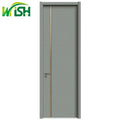 High Quality Modern Interior Soundproof Paint Free Carbon Crystal Fireproof Interior Wooden Door HDF Slab Doors