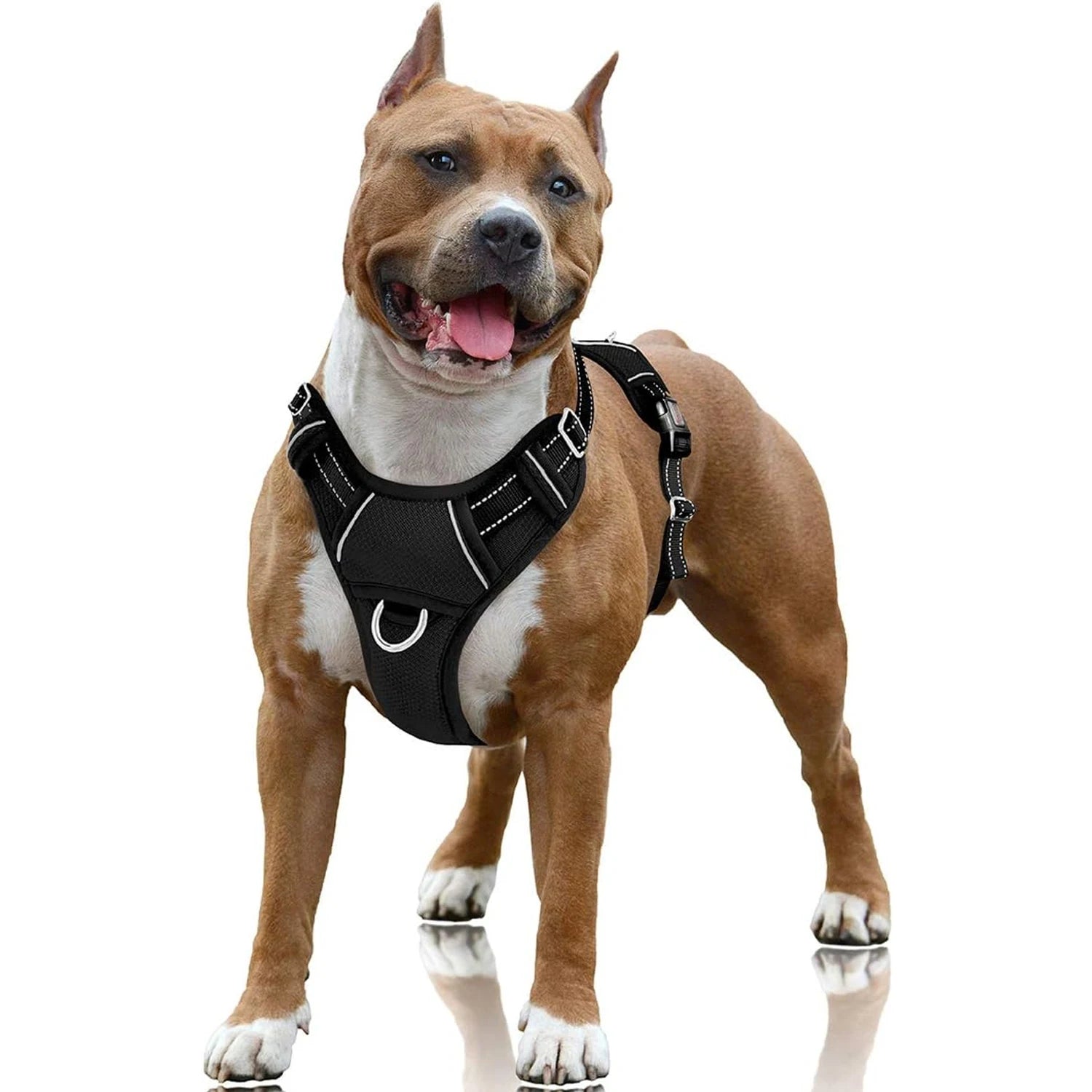 Luxury Custom Soft Dog Harness Vest No Pull Front Clip Design Soft Padding for Large Small Dogs Made Durable Polyester Leather