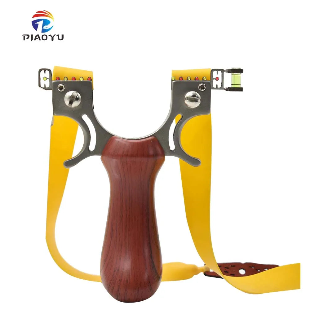 PIAOYU Professional Red Powerful Slingshot Hunting  Stainless Steel and Resin Slingshot Accessories