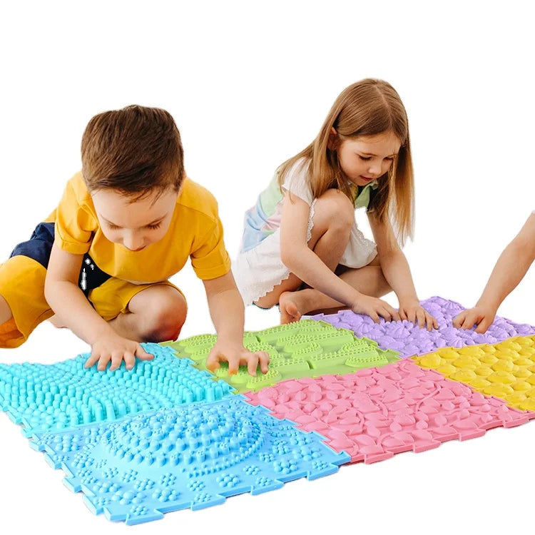 Sensory Products Massage Mat Sensory Flooring Kids Educational Toys Textured 3D Dynamic Sensory Plastic TPE Floor