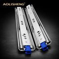 AOLISHENG Heavy Duty 53mm Zinc Plated Steel Full Extension Ball Bearing Drawer Slides