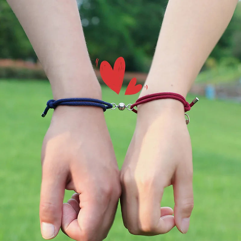 Wholesale Alloy Pendant Magnetic Bracelet for Couples