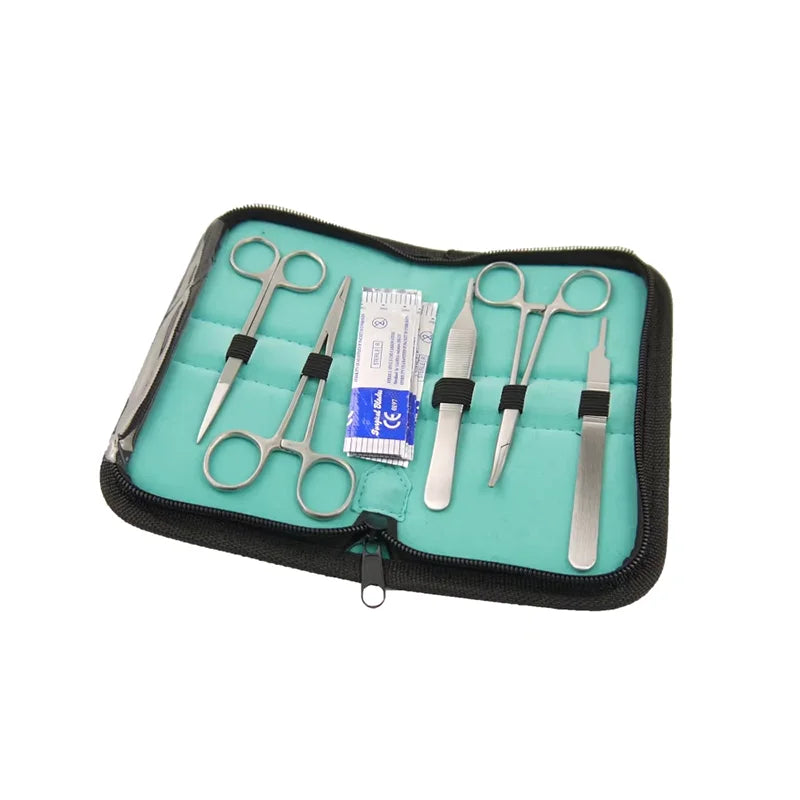 Silicone Steel Durable Suture Practice Kit Manikin Skin Color Silver Threads Horizontal/Vertical Mesh Design Medical Science