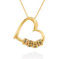 2023 Mother's Day Fashion Women Stainless Steel Jewelry Gifts 18K Gold Plated  Heart Lettering Pendant Necklace