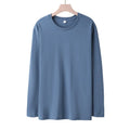 New Spring Autumn Fashion Solid T Shirt Men Oversized Hip Hop Long-Sleeve Casual Crew Neck T Shirt Wholesale