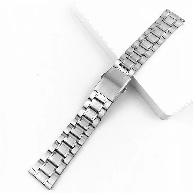 New Arrive Metal Replacements Chain 5 Beads 316L Stainless Steel Bracelet 12mm-24mm Metal Diving Watch Chain Customize