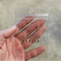 Custom Logo PVC Zip Seal Plastic Pouch Bag Hanger Hole Spare Button Replace Neck Label for Convenient Storage Jewelry Garments