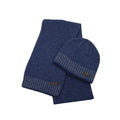 Custom Private Label Womens and Kids Cold Weather Wool Blended Jacquard Knitted Winter Beanie Hat and Neck Scarf Sets