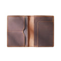 Wholesale Custom Crazy Horse Leather Travel Passport Cover Slim Card Holder Genuine Leather Passport Holder