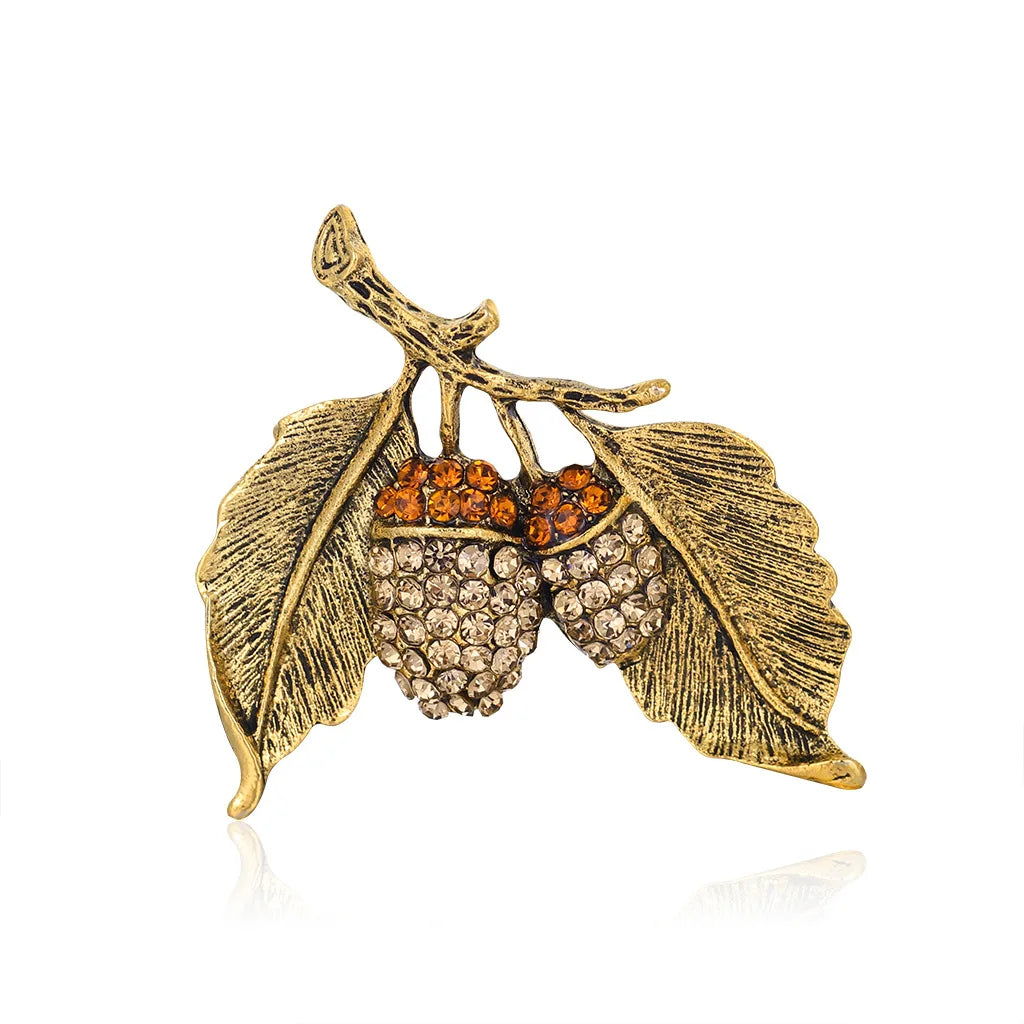 DRAL846 Fashion Brooches Vintage Leaves Brooch Women Brooch Jewelry Wholesale