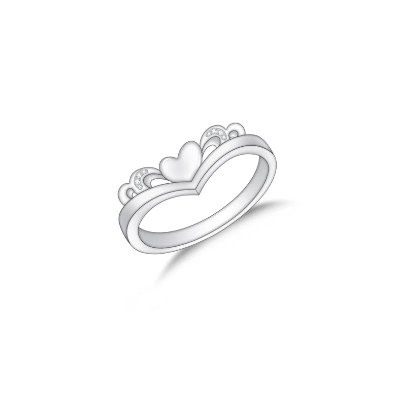 Custom 925 Sterling Silver Crown Rings Fine Jewelry Engagement Women Wedding Ring