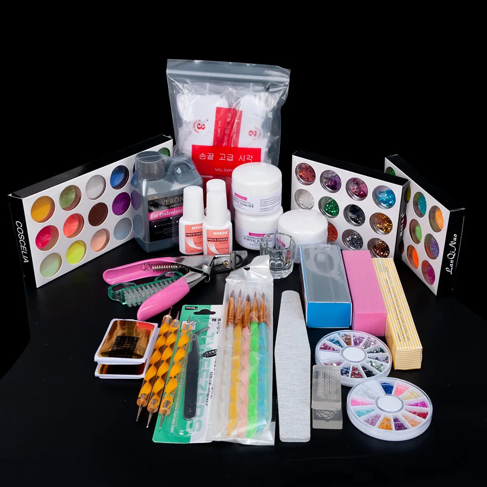Wholesale Professional 3D Nail Art UV Gel Set with Plastic Components Waterproof & Long Lasting Natural