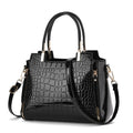 2024 New Crocodile Pattern Large Capacity Versatile Fashion Retro Simple Elegant Temperament Women's Shoulder Bag