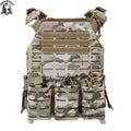 SINAIRSOFT Tactical Nylon Laser Cut Vest With Quick Release Security Molle Multi-camo Plate Carrier Chaleco Hunting Vests