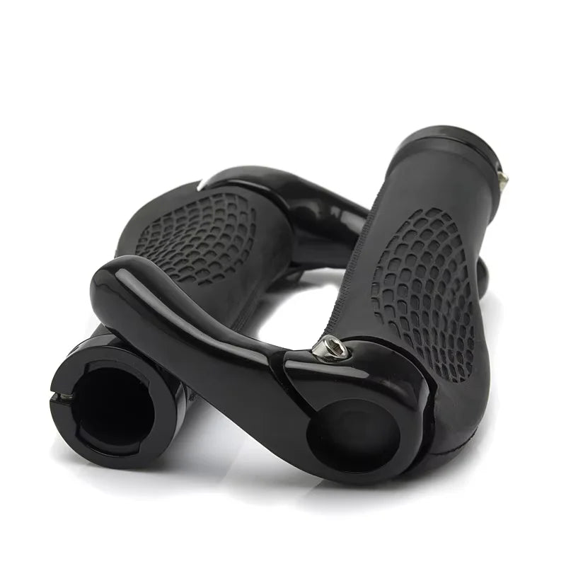 RIDERACE Bicycle Handlebar Grip Lockable for MTB Road Bike Handle Bar Riding Bike Grip Aluminum Alloy Rubber Bicycle Accessories