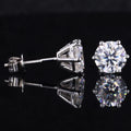 Customize Loose Moissanite Gemstone 14k Gold Earrings  Lab Grown Diamond Studs Earrings for Gifts
