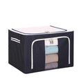 Cheap Hot Selling Clear Window Foldable Stackable Storage Bins Boxes Large Capacity Stackable Organizer With Steel Metal Frame