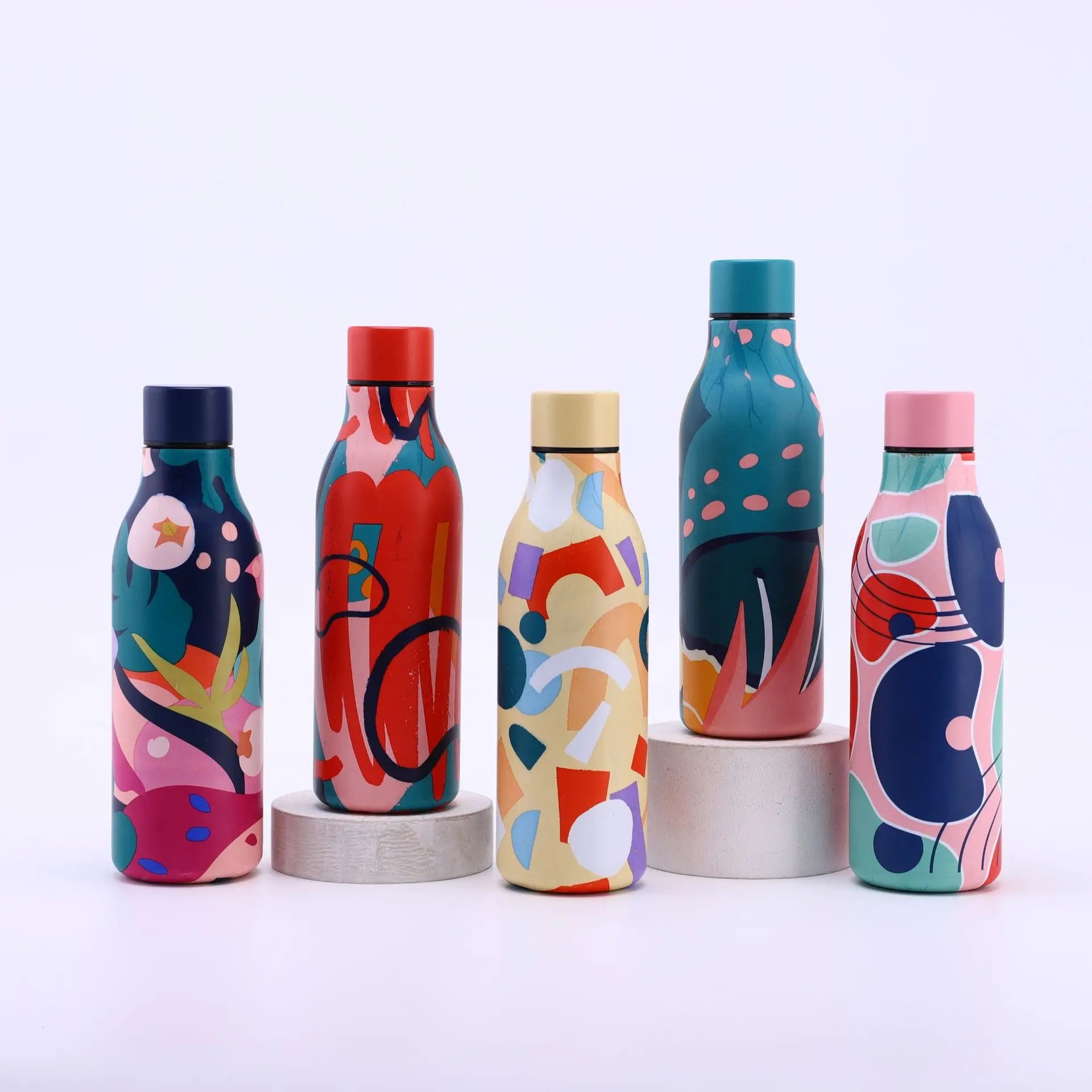Wholesale Custom Logo Double Wall Vacuum Thermal Stainless Steel Cola Sports Water Bottle With Lid