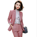 Plaid Suit for Women's Suits & Tuxedo Two Pieces Slim Show Thin Fall Women Clothes