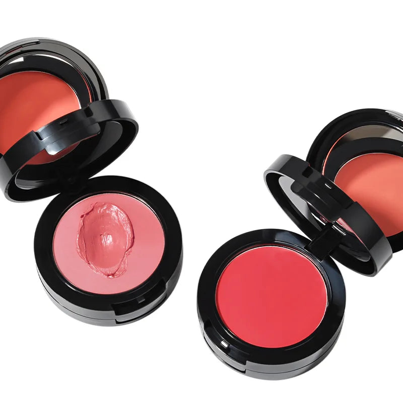Luxury Pigmented Lip Blush-On Highlighter 3 in 1 Private Label Face Blush Balm Custom Logo Vegan Makeup Cream Blush Palette