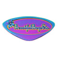 Professional Luxury Backpack Caps Embossed Letter Label Fashion Handbags Clothing Plate Designs Zinc Alloy Rainbow Waterproof