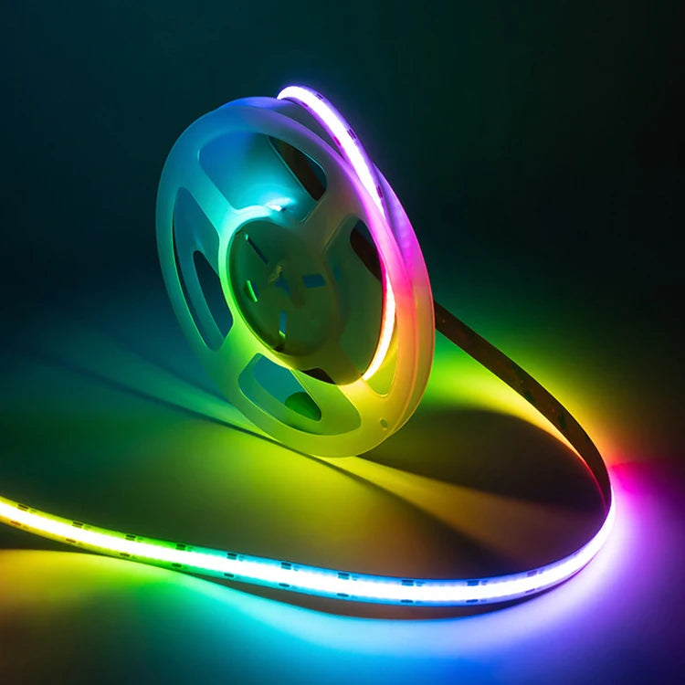 Hot Selling Products  Spi  Programmable Rgb Light Strip Led Led Cob Rgb Adressable Cob Strip Light