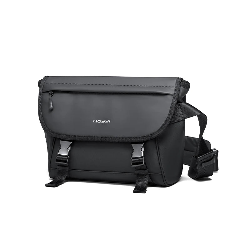 MOYYI PVC Leather Men's Lady Summer Messenger Bag Waterproof Travel Crossbody Shoulder Sling Outdoor Fashion Spring