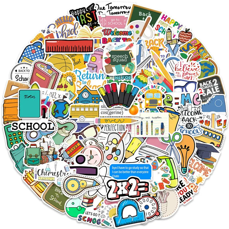 2022NEW 100PCS School Supplies Stickers Minimalist Art Decor for Water BottleLaptopPhoneSkateboard Stickers