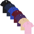 Regular Button Fly Kids Shirts Various Solid Colors Polos Boys Turn-down Collar Boys Kids Clothes Daily Wear Boys Polo Tshirts