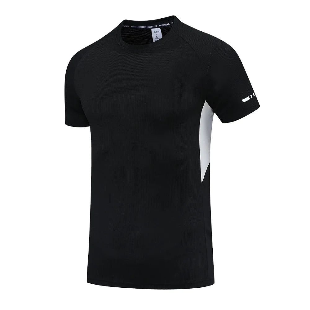 Custom Mens Shirt in Stock Blank Embroidered High Quality Nylon Polyester Men Quantity Cheap Price Unisex Gym Tee Shirt