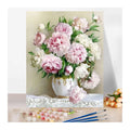 Picture Flower Hand Paint Kits Canvas Art Painting by Numbers Flower Custom Paint by Number Kit for Home Decor Wall Art