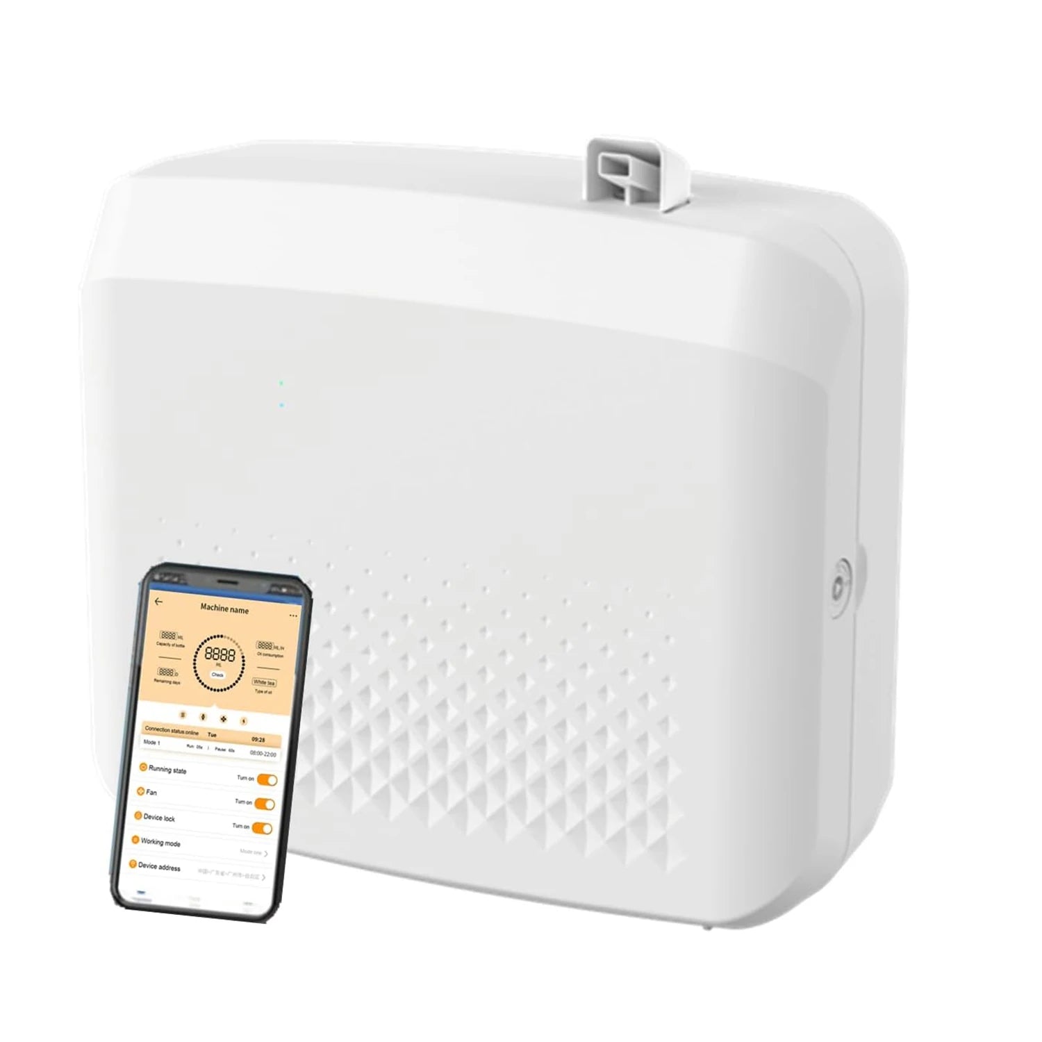 800ml Luxury Smart Hotel HVAC Air Diffuser Electric Wall Mounted Plastic Scent Machine Eco-Friendly Fragrance for Large Hotel