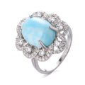 Ring Band Design Cut Natural  Ring 925 Sterling Silver Jewelry Gemstone Ring