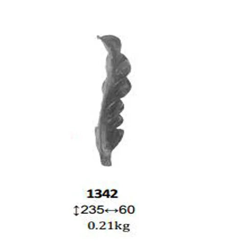 Factory Wrought Iron Components Elements Iron Art Stamping Leaves for Stair Porch Railing Parts Handrail  Gate