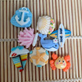 Summer Ocean Series Sea Shell Fish Resin Charms for Cream Glue AccessoriesDIY Phone Case StickersHandicraft Decorations