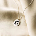 EManco Nature Pendant Necklace Panda Engrave Cute Animals Square Pendant Necklace Trendy Gold Stainless Steel Chains for Women