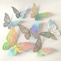 3D Adhesive Butterfly Wall Sticker Hollow Paper Design for Home Decor for Birthday Wedding Parties Cake Decorating