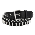 Bullet Rivet Belts Personalized Black Belt Fantastic Pu Leather Belt for Jeans Hip Hop