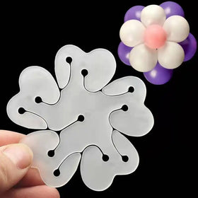 7*7cm plum Blossom Flower Shape Chrome Balloon Clip Seal for Latex Balloon Party Wall Decoration Accessory Garland Arch Kit