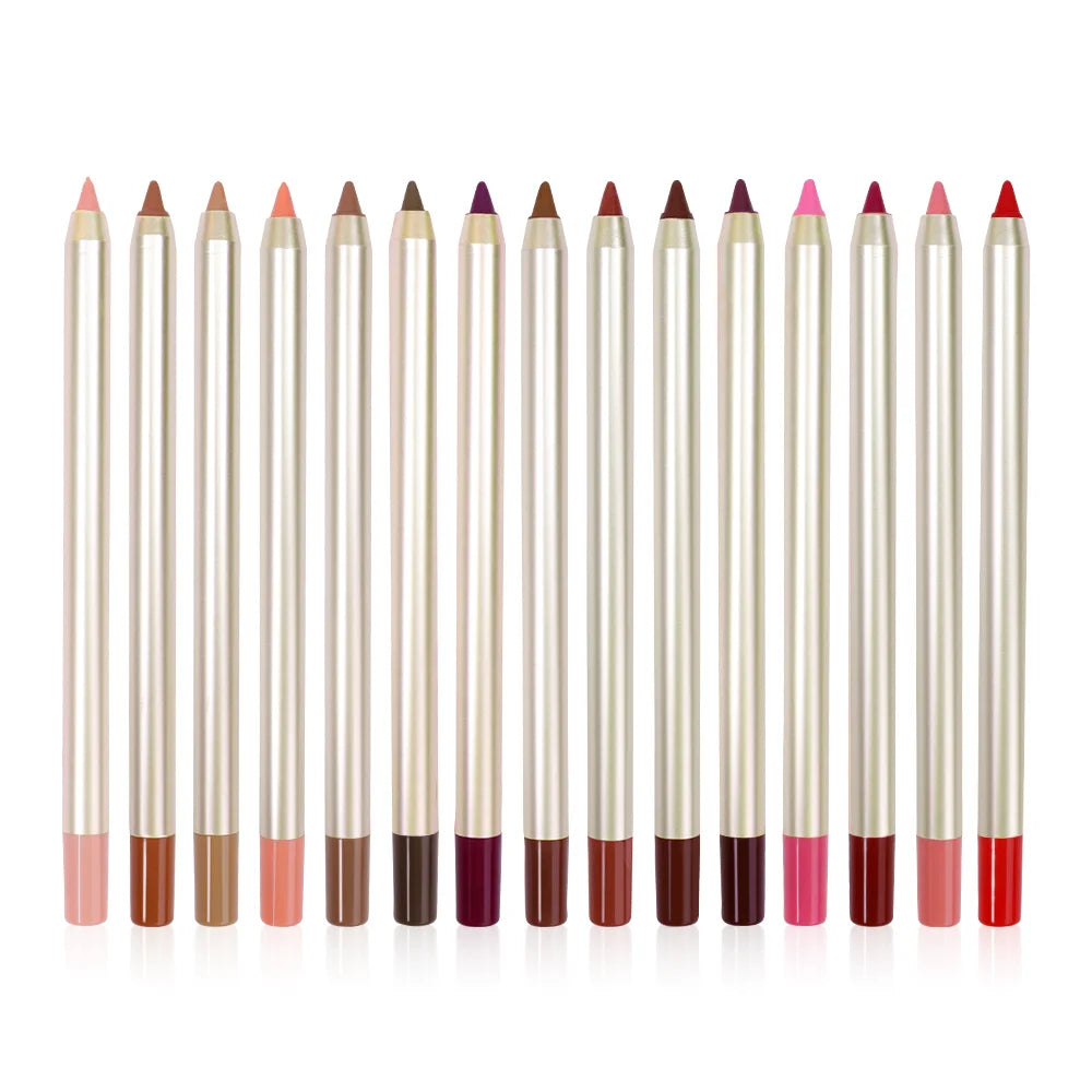 Beauty Makeup Cosmetics Private Label Lip Liners Pencil Waterproof Matte Velvet Lipliner Creamy Vegan Lip Liner Wholesale