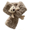Wholesale Polyester FAUX Fur Rex Rabbit Velvet Carton Bear Women`s Thicken Velvet Scarf Winter Scarves